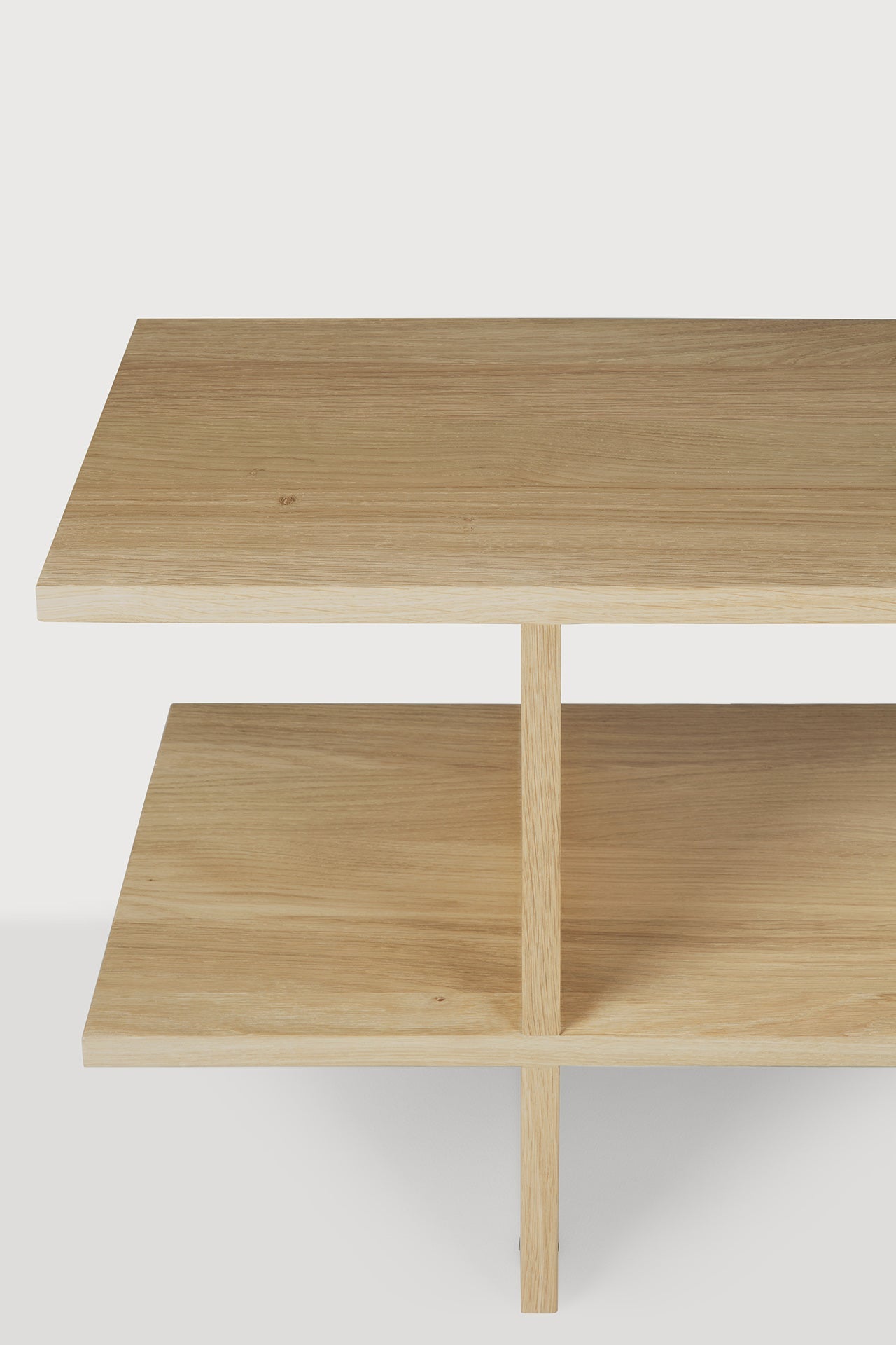 Kabuki side table - oak - rectangular White Cliff Studio Side Table