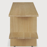 Kabuki side table - oak - rectangular White Cliff Studio Side Table