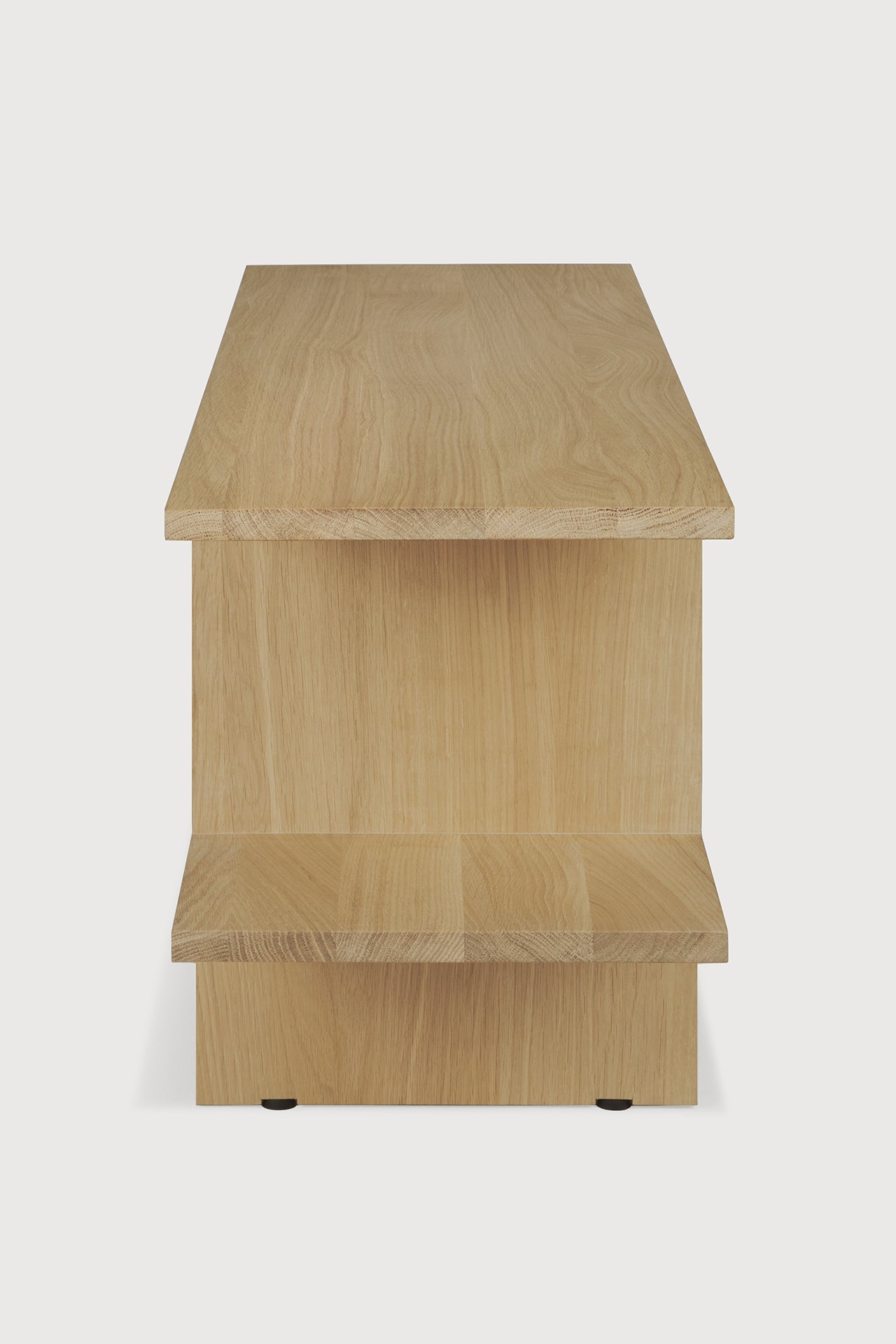 Kabuki side table - oak - rectangular White Cliff Studio Side Table