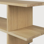 Kabuki side table - oak - rectangular White Cliff Studio Side Table