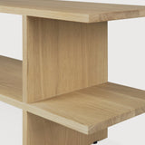 Kabuki side table - oak - rectangular White Cliff Studio Side Table