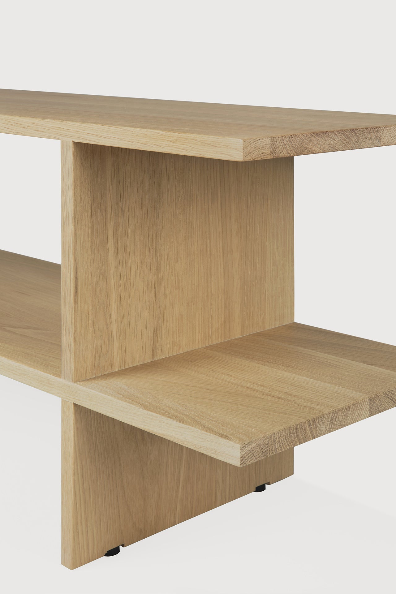 Kabuki side table - oak - rectangular White Cliff Studio Side Table