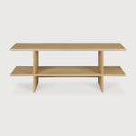 Kabuki side table - oak - rectangular White Cliff Studio Side Table