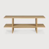 Kabuki side table - oak - rectangular White Cliff Studio Side Table