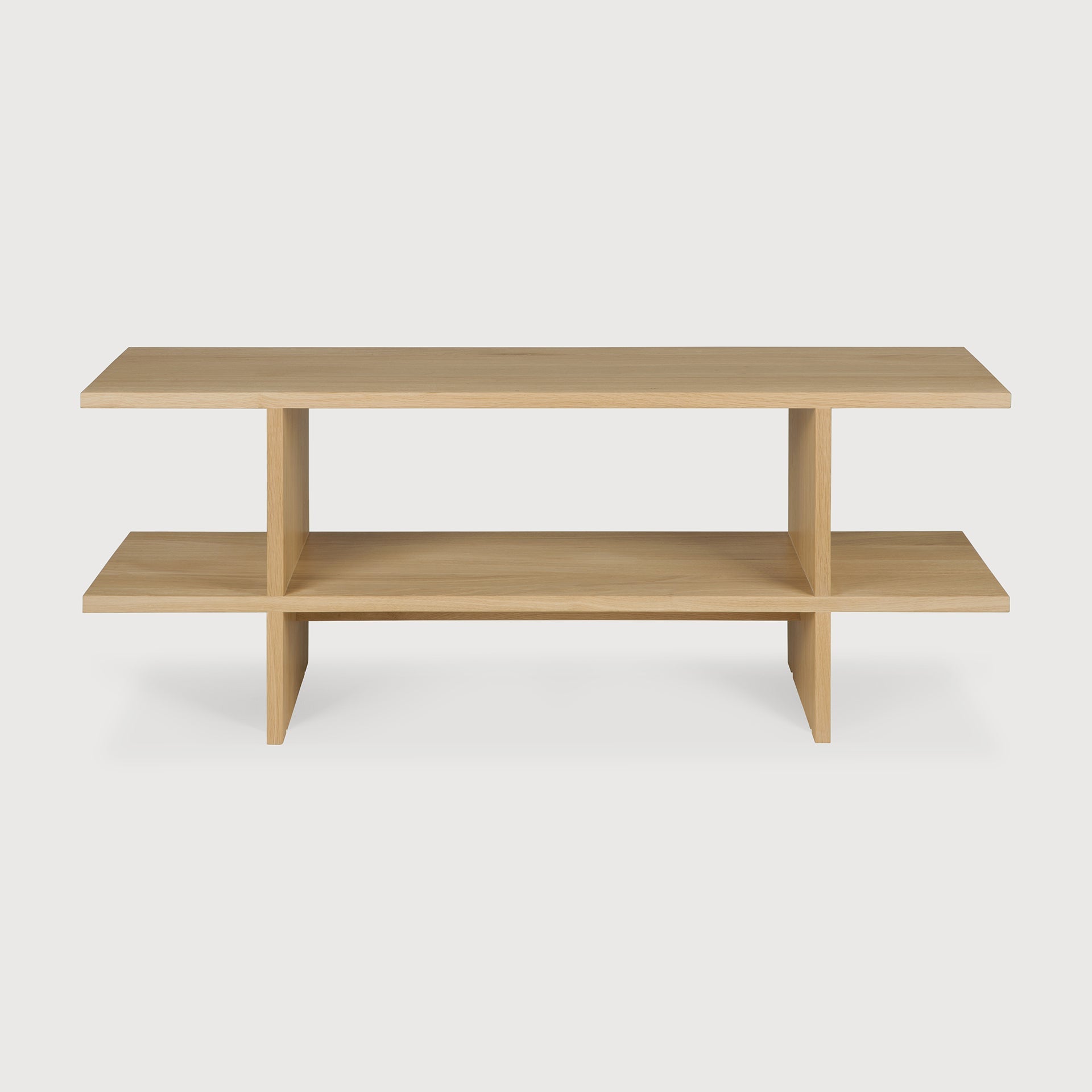 Kabuki side table - oak - rectangular White Cliff Studio Side Table