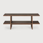 Kabuki side table - varnished teak - brown - rectangular White Cliff Studio Side Table