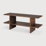 Kabuki side table - varnished teak - brown - rectangular White Cliff Studio Side Table