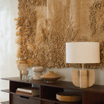 Kabuki TV cupboard - varnished teak - brown - 2 drawers White Cliff Studio Media Console