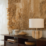 Kabuki TV cupboard - varnished teak - brown - 2 drawers White Cliff Studio Media Console