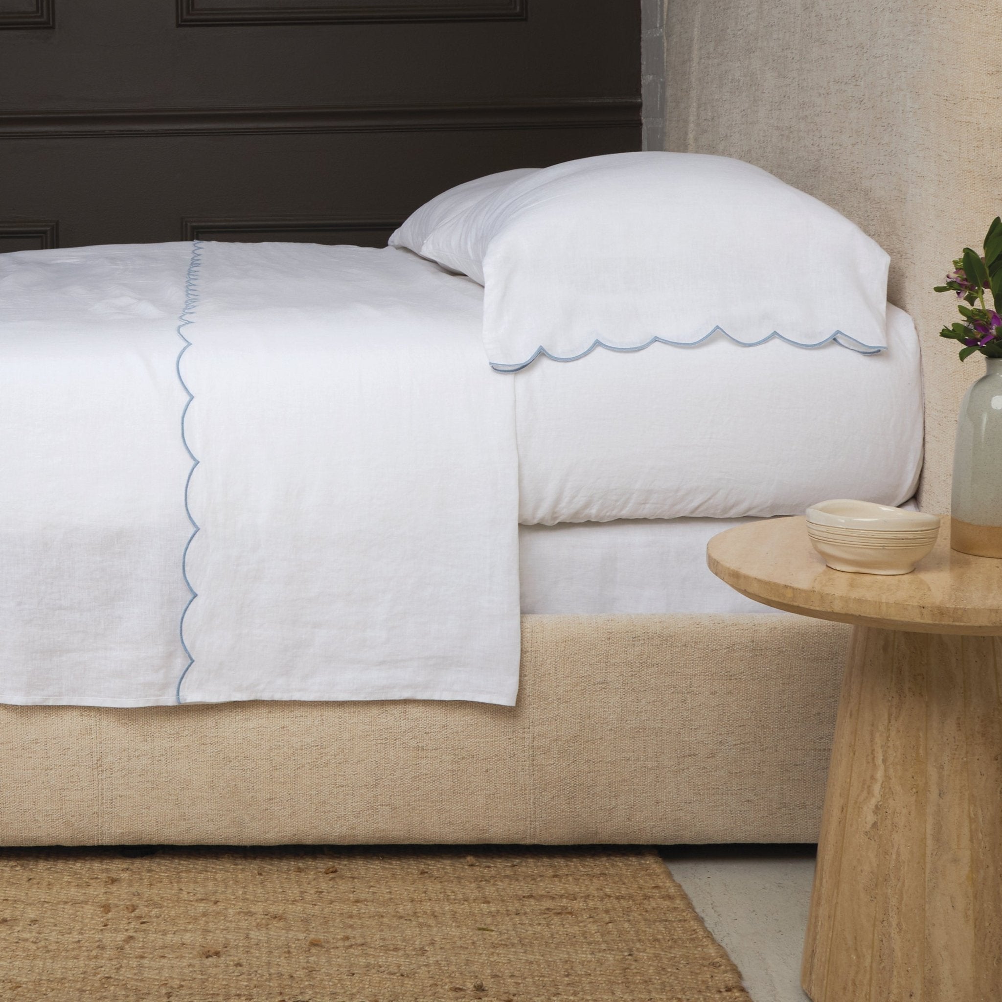 Kelly Linen Sheet Set White Cliff Studio Sheet Sets