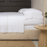 Kelly Linen Sheet Set White Cliff Studio Sheet Sets