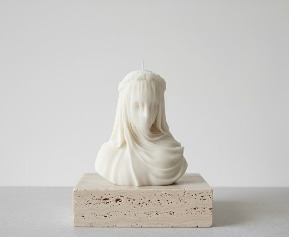 Lady in Veil White Cliff Studio Candles
