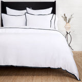 Langston Bamboo Sateen Duvet Cover Set White Cliff Studio Duvet Sets