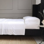 Langston Bamboo Sateen Sheet Set White Cliff Studio Sheet Sets