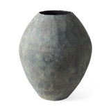 Large Gray Ceramic Vase