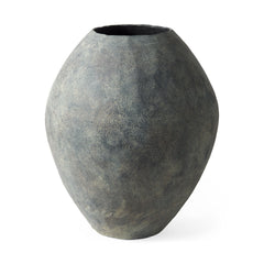 Large Gray Ceramic Vase