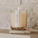 Lavender and Sage Soy Candle - Tinted Glass Jar - 12 oz White Cliff Studio Candles and Candle Accessories