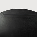 Layered Clay wall art - black metal frame - round - L White Cliff Studio Wall Decor & Art