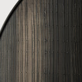 Layered Clay wall art - black metal frame - round - L White Cliff Studio Wall Decor & Art