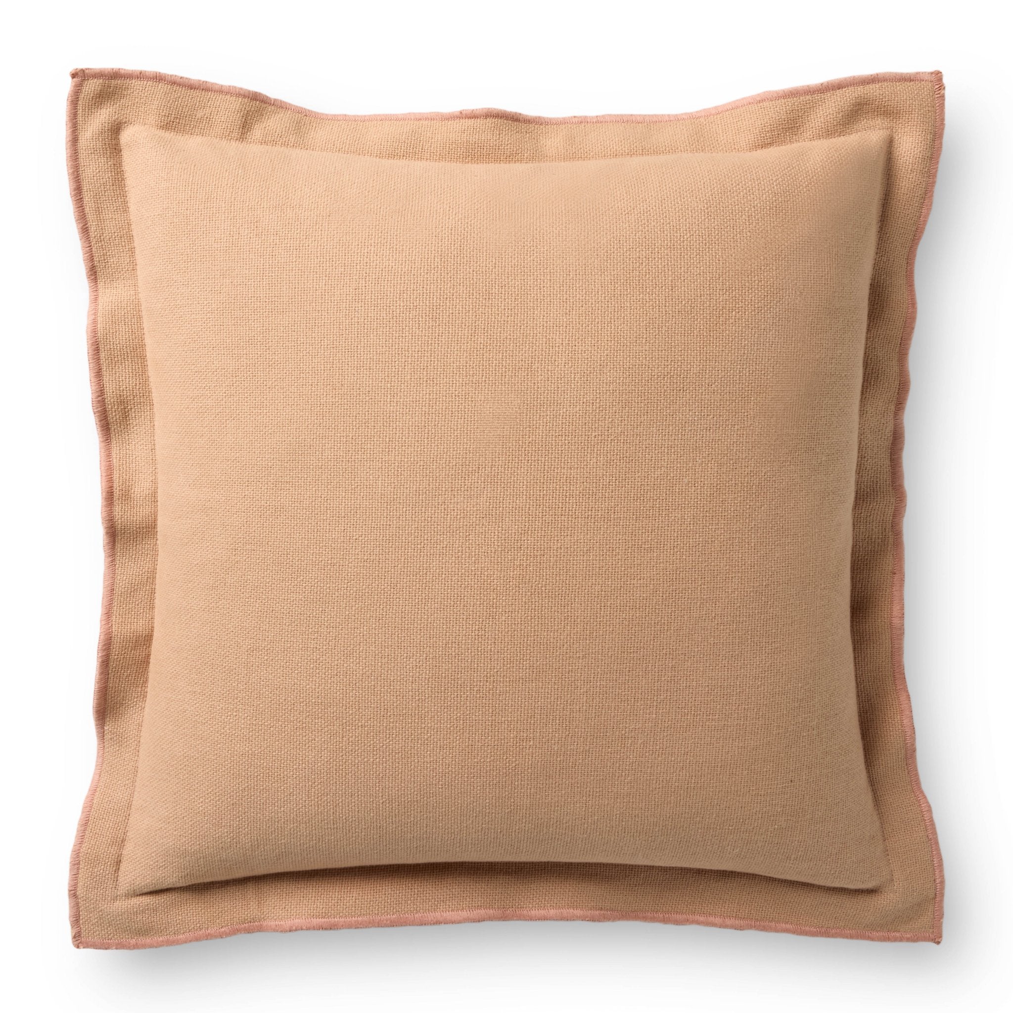 Leanne Ford x Loloi Captain Blush 18'' x 18'' Pillow Cover Only White Cliff Studio Throw Pillows
