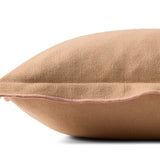 Leanne Ford x Loloi Captain Blush 18'' x 18'' Pillow Cover Only White Cliff Studio Throw Pillows