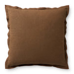 Leanne Ford x Loloi Captain Brown 18'' x 18'' Pillow Cover Only White Cliff Studio Throw Pillows