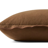 Leanne Ford x Loloi Captain Brown 18'' x 18'' Pillow Cover Only White Cliff Studio Throw Pillows