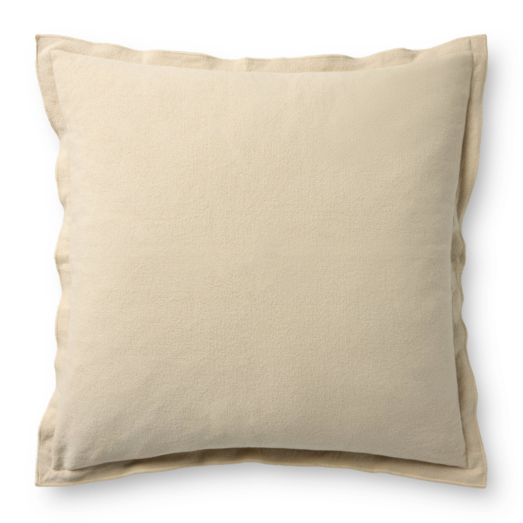 Leanne Ford x Loloi Captain Ivory 18'' x 18'' Pillow Cover Only White Cliff Studio Throw Pillows