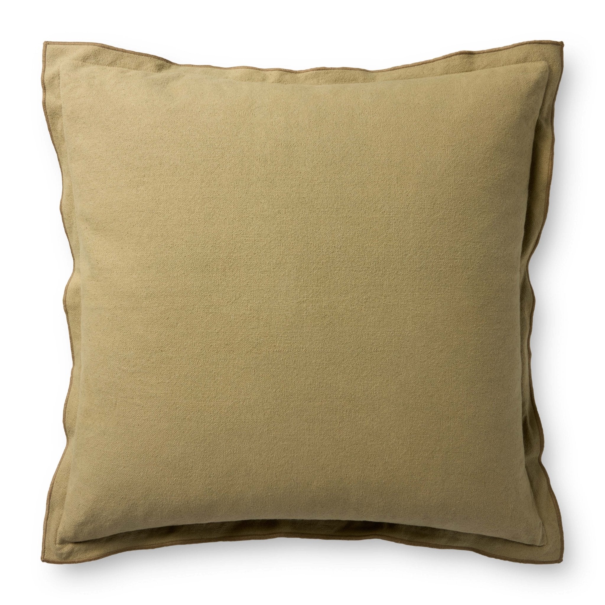 Leanne Ford x Loloi Captain Olive 18'' x 18'' Pillow Cover Only White Cliff Studio Throw Pillows