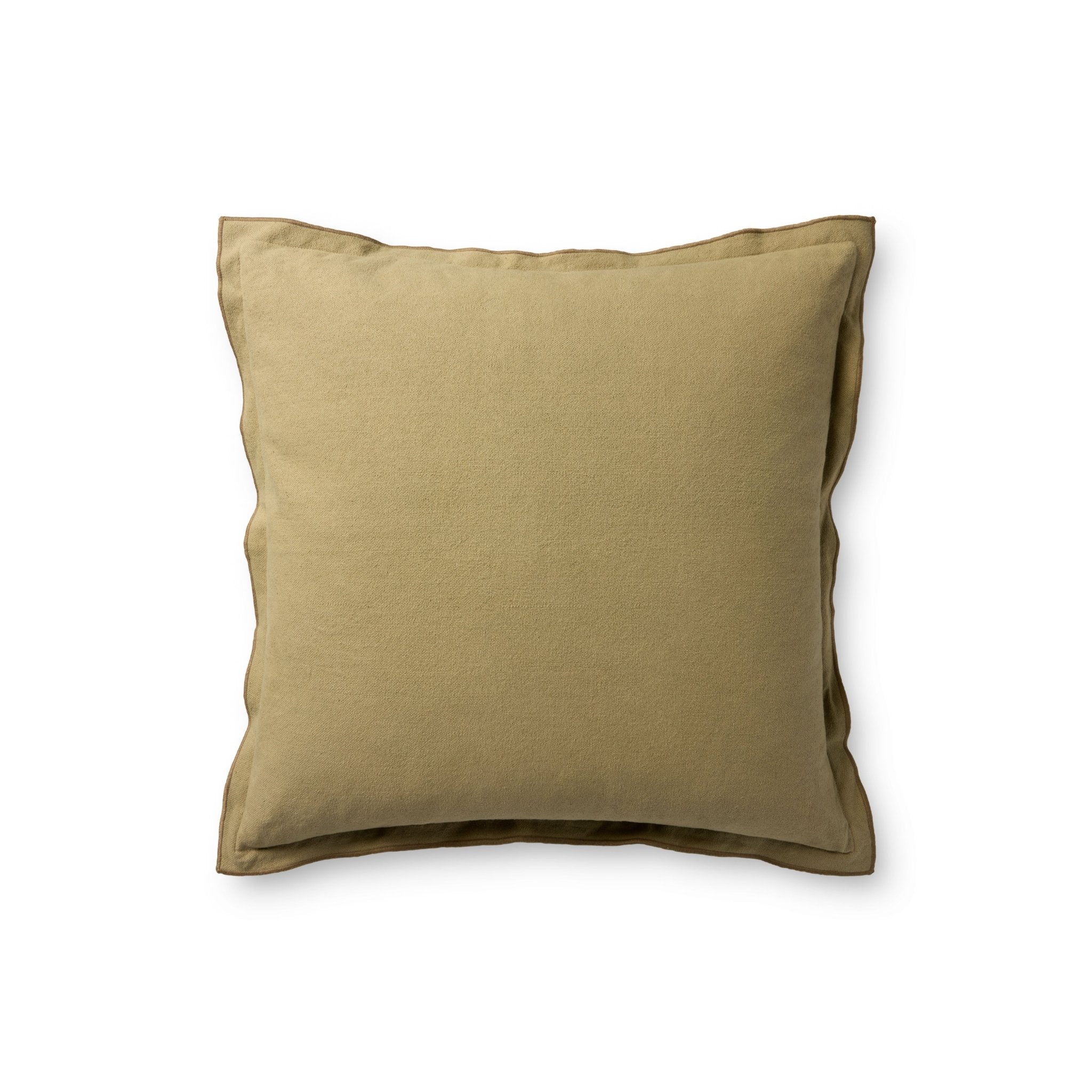 Leanne Ford x Loloi Captain Olive 18'' x 18'' Pillow Cover Only White Cliff Studio Throw Pillows
