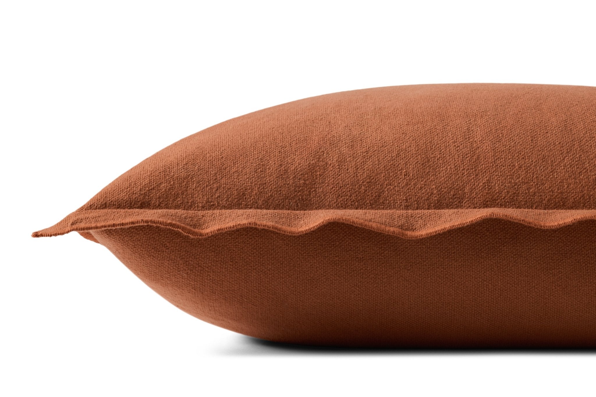 Leanne Ford x Loloi Captain Rust 18'' x 18'' Pillow Cover Only White Cliff Studio Throw Pillows