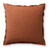 Leanne Ford x Loloi Captain Rust 18'' x 18'' Pillow Cover Only White Cliff Studio Throw Pillows