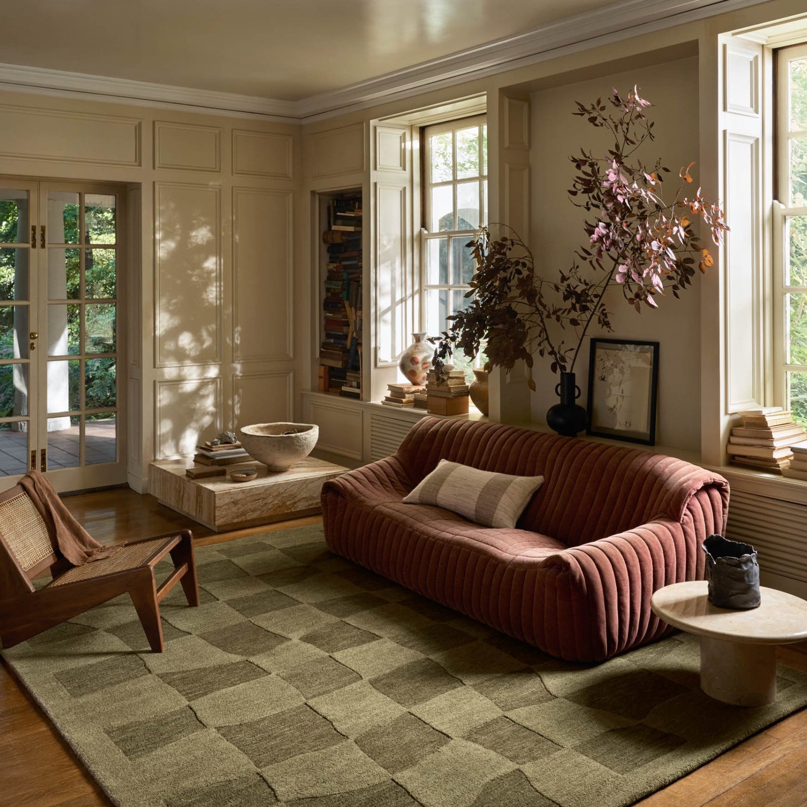 Leanne Ford x Loloi Craven Green / Olive Rug White Cliff Studio Rugs