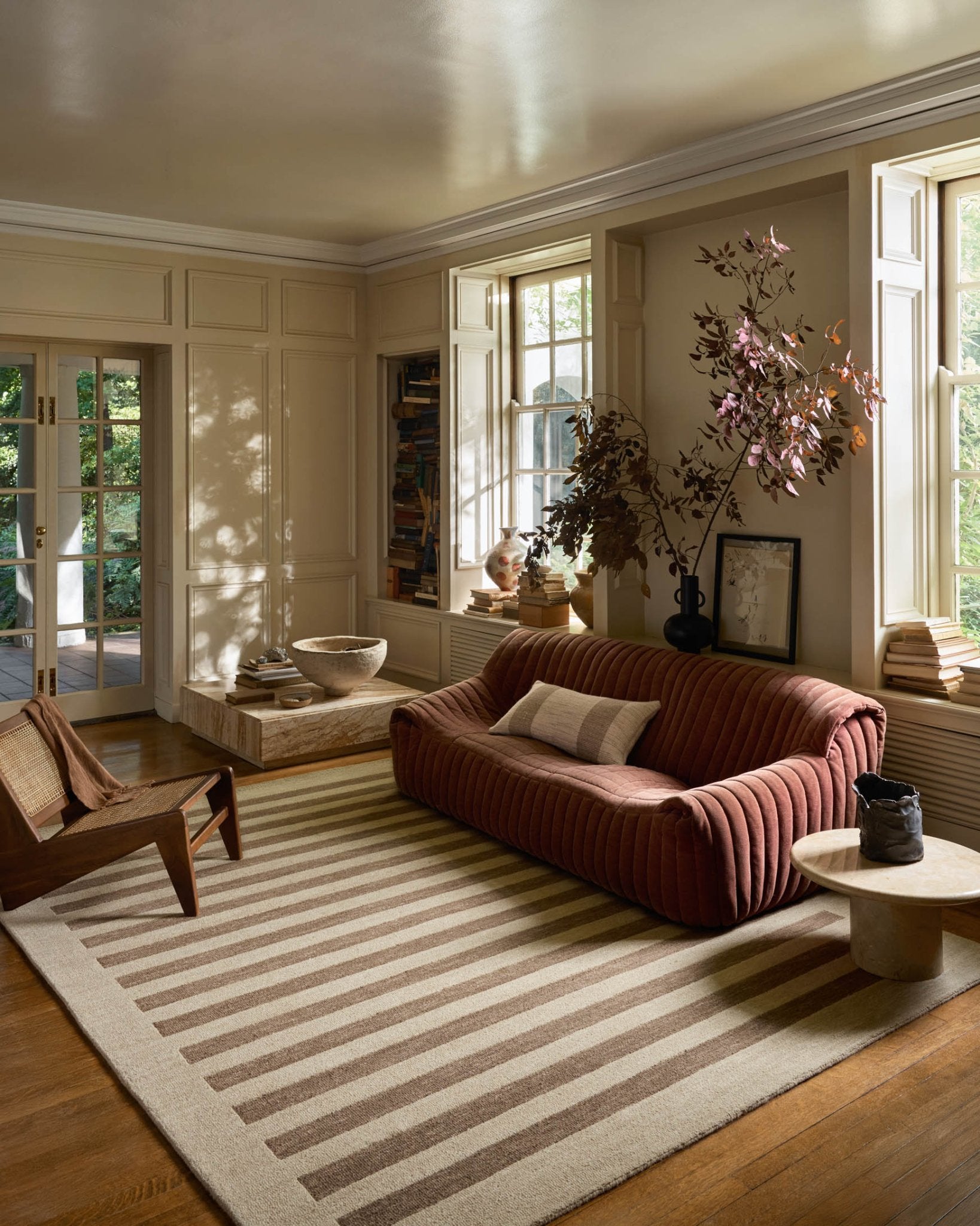 Leanne Ford x Loloi Craven Oatmeal / Bark Rug White Cliff Studio Rugs