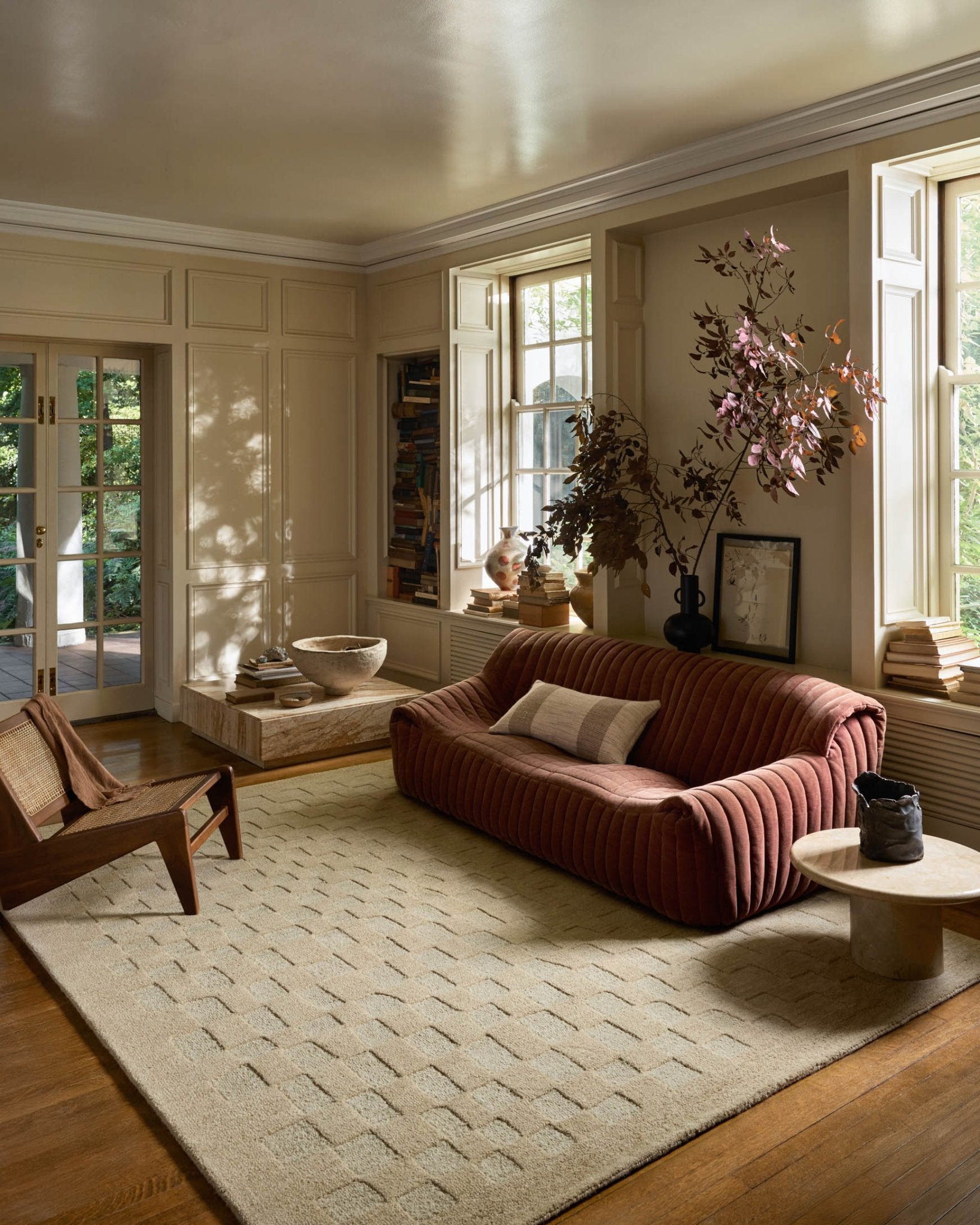 Leanne Ford x Loloi Craven Oatmeal / Dove Rug White Cliff Studio Rugs
