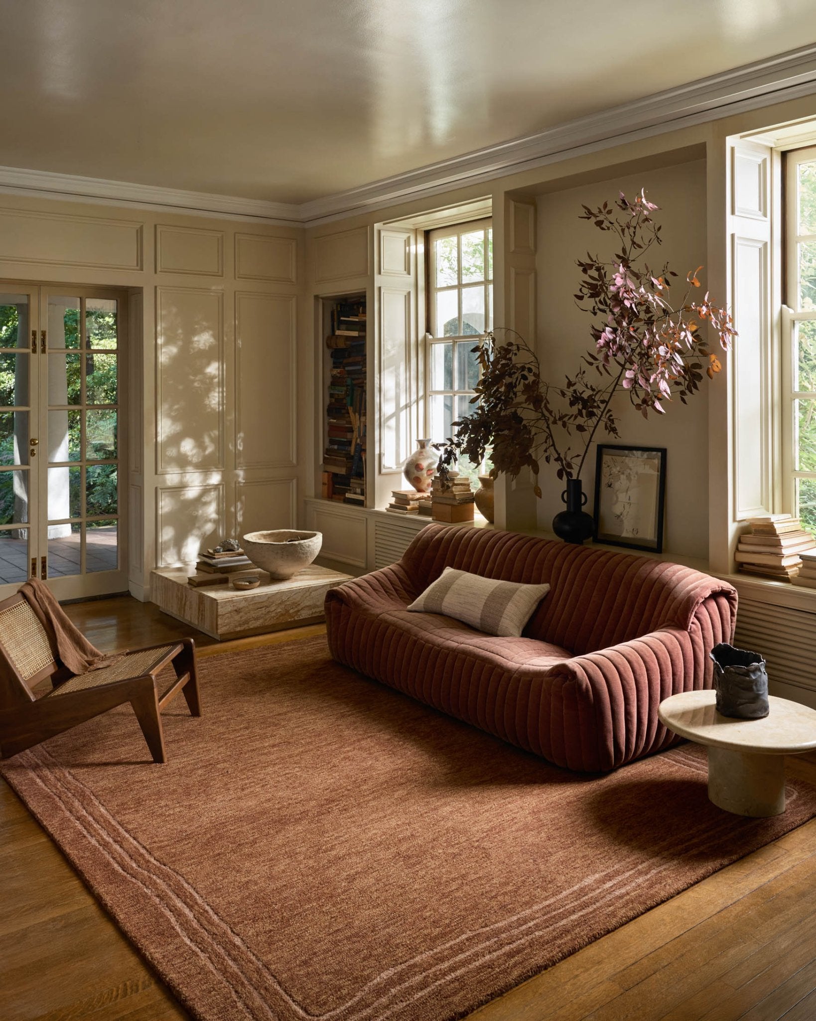 Leanne Ford x Loloi Craven Spice / Rose Rug White Cliff Studio Rugs