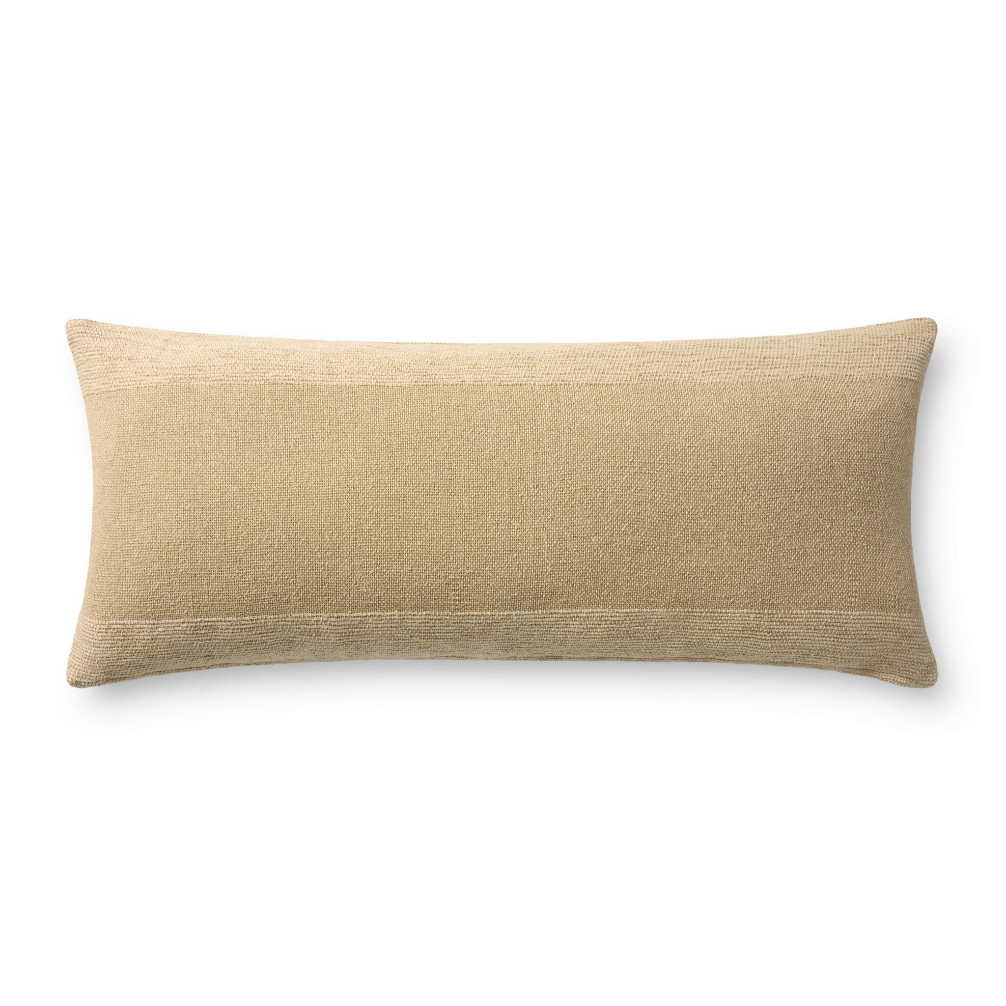 Leanne Ford x Loloi Medlock Beige 13'' x 35'' Pillow Cover Only White Cliff Studio Throw Pillows