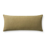 Leanne Ford x Loloi Medlock Olive 13'' x 35'' Pillow Cover Only White Cliff Studio Throw Pillows