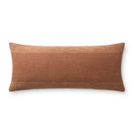 Leanne Ford x Loloi Medlock Rust 13'' x 35'' Pillow Cover Only White Cliff Studio Throw Pillows