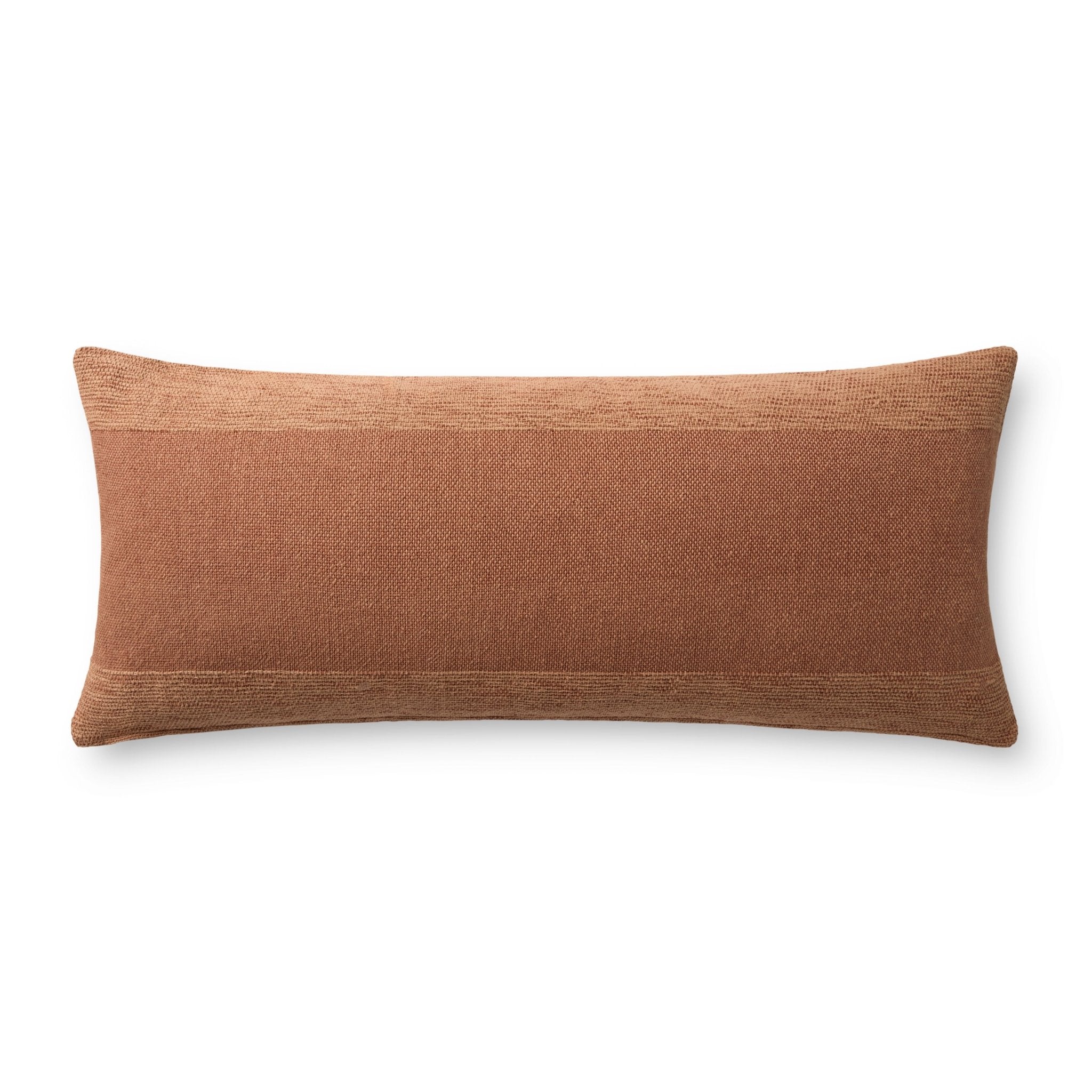 Leanne Ford x Loloi Medlock Rust 13'' x 35'' Pillow Cover Only White Cliff Studio Throw Pillows