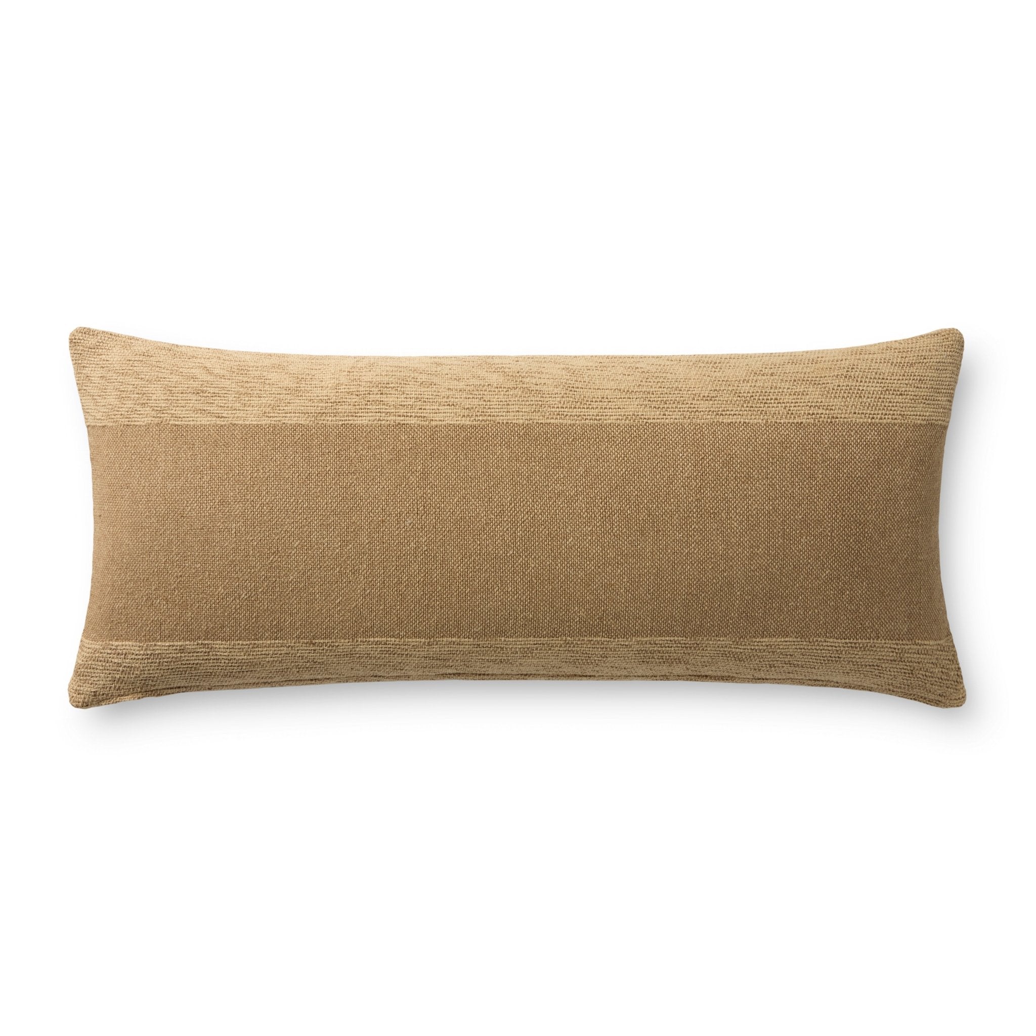 Leanne Ford x Loloi Medlock Tan 13'' x 35'' Pillow Cover Only White Cliff Studio Throw Pillows