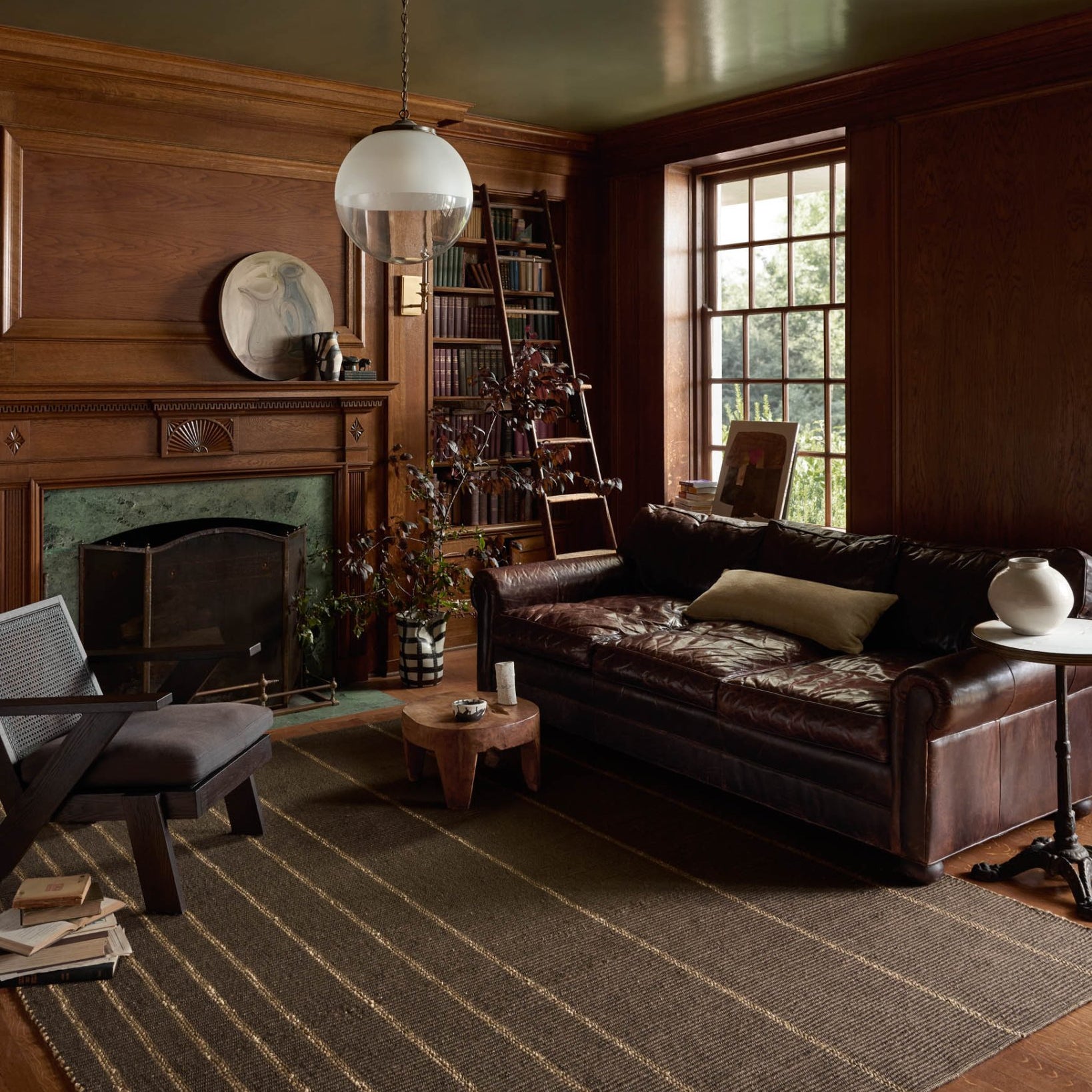 Leanne Ford x Loloi Weatherstaff Espresso / Natural Rug White Cliff Studio Rugs