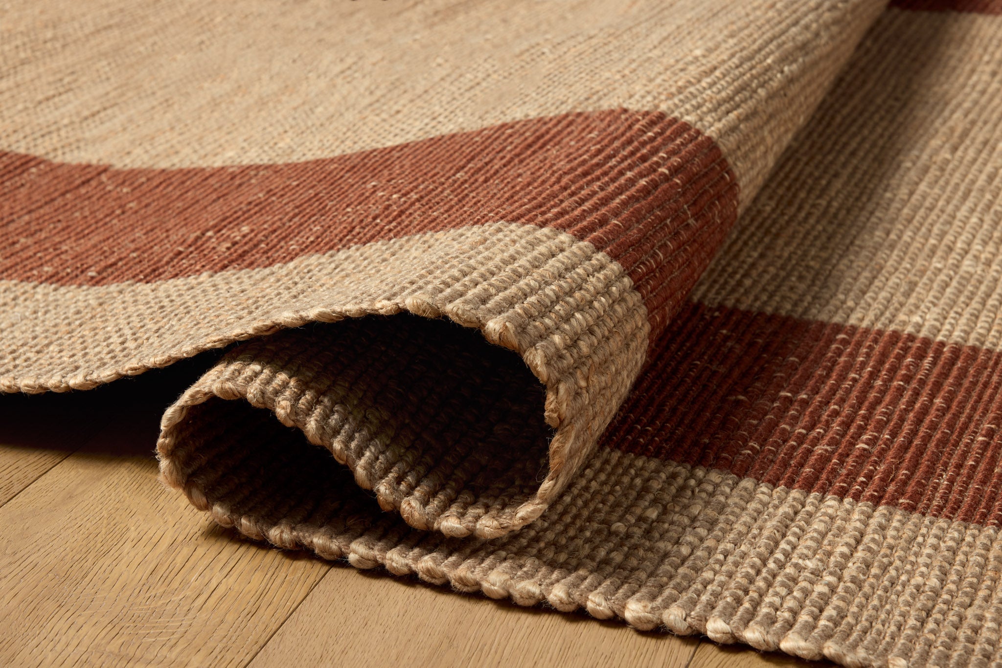 Leanne Ford x Loloi Weatherstaff Natural / Brick Rug White Cliff Studio Rugs