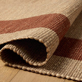 Leanne Ford x Loloi Weatherstaff Natural / Brick Rug White Cliff Studio Rugs