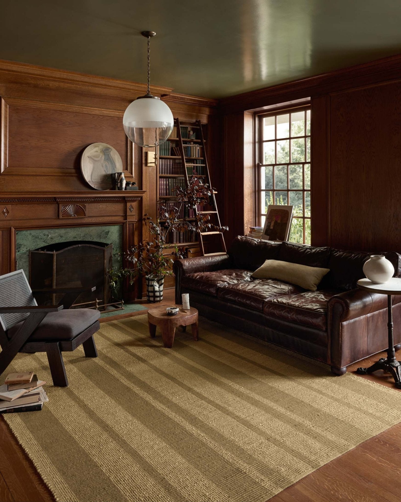 Leanne Ford x Loloi Weatherstaff Natural / Olive Rug White Cliff Studio Rugs