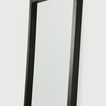 Light Frame floor mirror - varnished oak frame - black - rectangular White Cliff Studio Floor Mirror