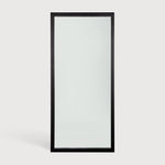 Light Frame floor mirror - varnished oak frame - black - rectangular White Cliff Studio Floor Mirror