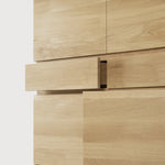 Ligna cupboard - oak - 4 doors - 2 drawers White Cliff Studio Cab inet