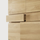 Ligna cupboard - oak - 4 doors - 2 drawers White Cliff Studio Cab inet