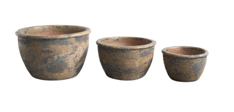 Limestone Bowl Planter White Cliff Studio Planters